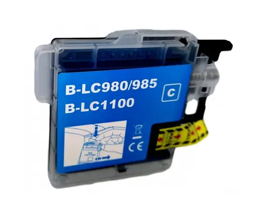Cumpara Cartuș cu cerneală Brother LC-1100C / LC-985C / LC-980C Cyan, compatibil in Moldova