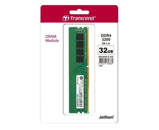 Cumpara Memorie RAM Transcend, DDR4 SDRAM, 3200 MHz, 32GB, JM3200HLE-32G in Moldova