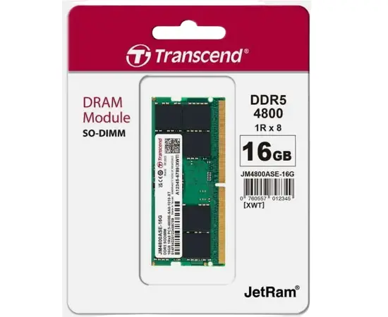 Cumpara Memorie RAM Transcend JetRam, DDR5 SDRAM SO-DIMM, 4800 MHz, 16GB, JM4800ASE-16G in Moldova