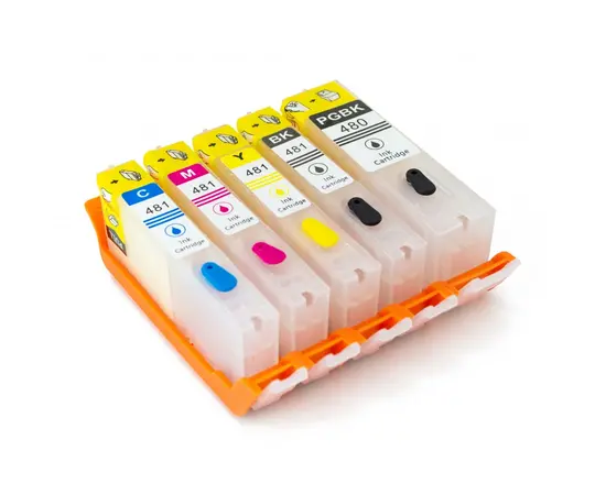 Cumpara Cartușe reîncărcabile pentru Canon PIXMA TS704 / TS6140 / TS8140 / TS9140 / TR7540 / TR8540 (CLI-481 / PGI-480 6 culori), compatibil in Moldova