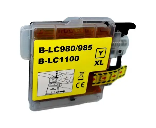 Cumpara Cartuș cu cerneală Brother LC-1100Y / LC-985Y / LC-980Y Yellow, compatibil in Moldova