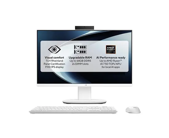 Cumpara Computer All-in-One ASUS VM670KA, 27", AMD Ryzen AI 7 350, 32GB/1TB, Fără SO, Alb in Moldova
