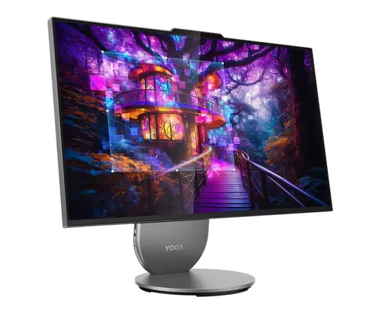 Cumpara Computer All-in-One Lenovo Yoga 27IAH10, 27", Intel Core Ultra 7 255H, 16GB/1TB, Windows, Luna Grey in Moldova