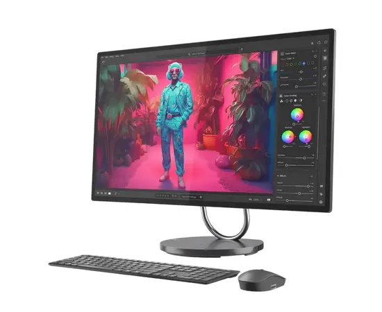 Cumpara Computer All-in-One Lenovo Yoga 32ILL10, 31,5", Intel Core Ultra 7 258V, 32GB/1TB, Windows, Storm Grey in Moldova