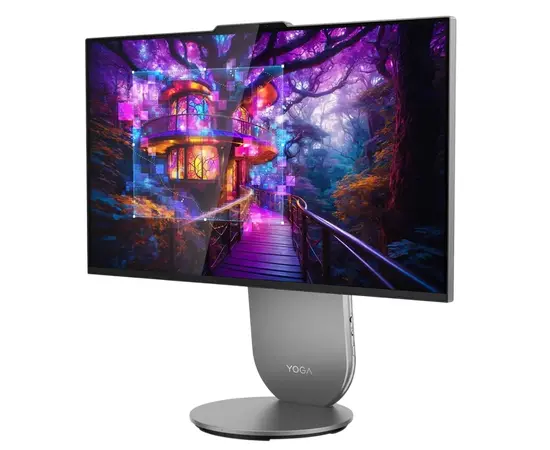 Cumpara Computer All-in-One Lenovo Yoga 27IAH10, 27", Intel Core Ultra 9 285H, 32GB/1TB, GTX 4050 6GB, Windows, Luna Grey in Moldova