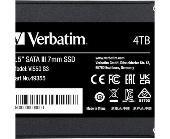 Cumpara Unitate SSD VERBATIM VI550 S3, 4TB, VI550S3-4TB-49355 in Moldova