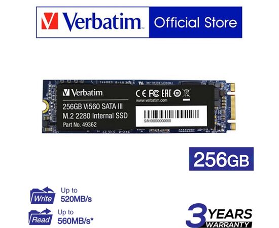Cumpara Unitate SSD VERBATIM Vi560 S3, 256GB, VI560S3-256-49362 in Moldova